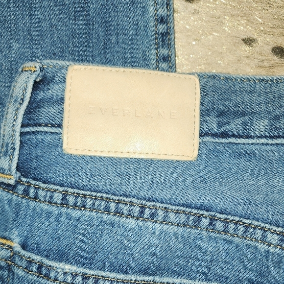Everlane Blue Straight Jeans Classic Denim - Picture 6 of 6